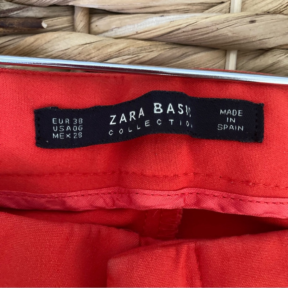 Zara Basic Collection Red Orange Pants - image 8